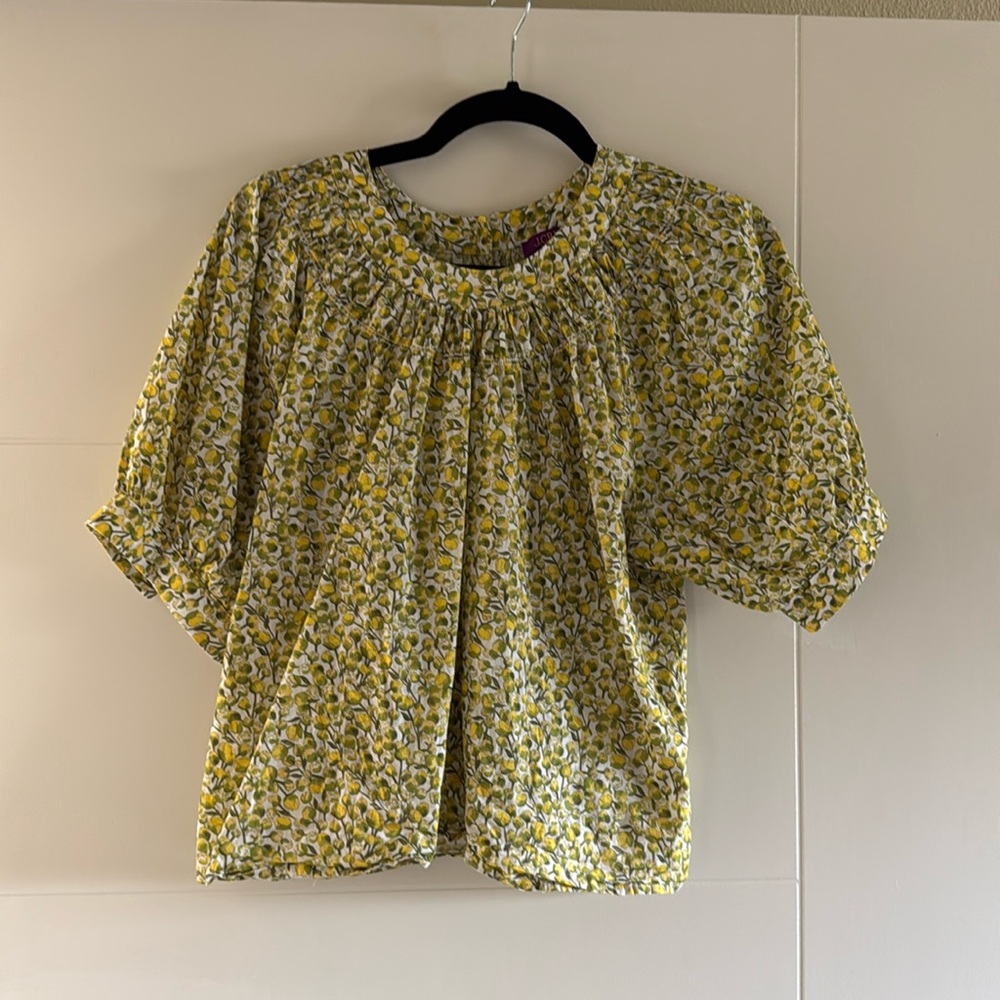 Liberty of London Yellow Floral Blouse